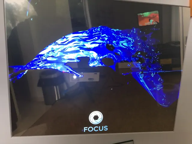 A whale crossing the frame.