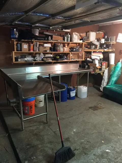 The workshop as it was.
