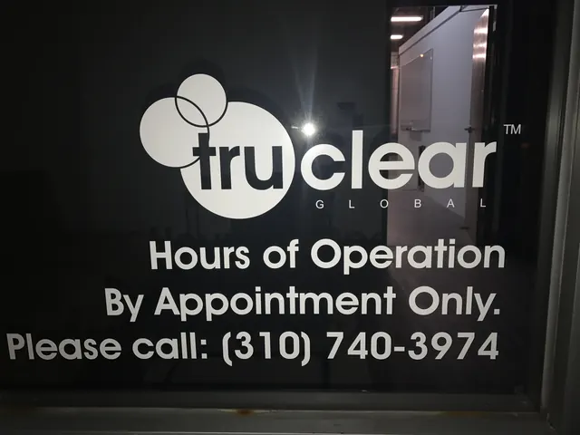 TruClear — hours of operation by appointment only.
