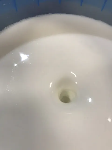 Mixing a white batch.