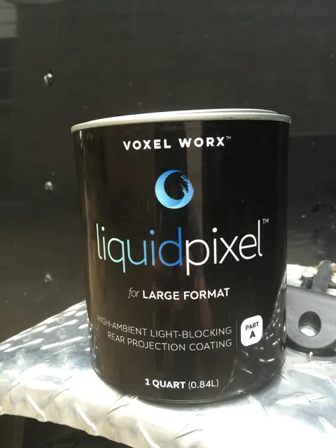 Voxel Worx · liquidpixel™, large format. The first can with a name on it.