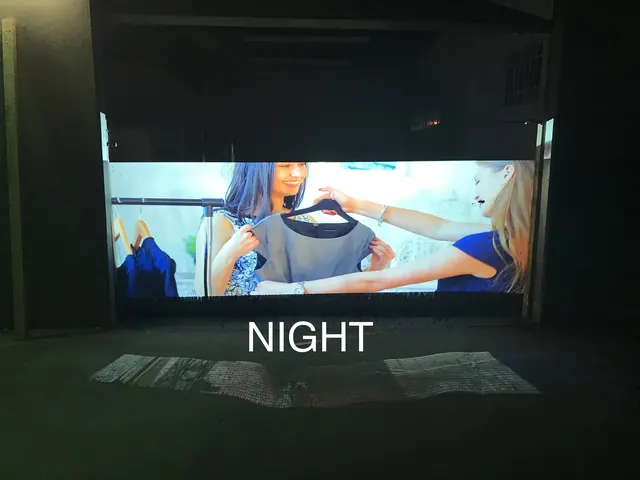 Storefront window, night conditioned.
