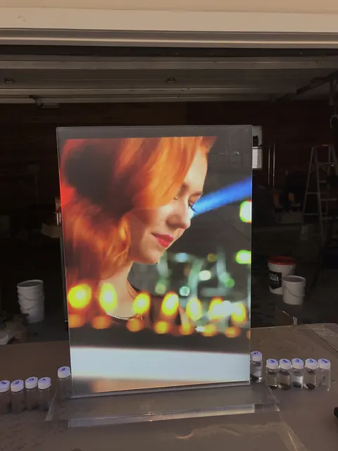 The same film, image holding in open shade.