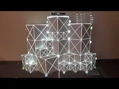 A lattice model lit from within — structure and surface, the first LUMEN thought.