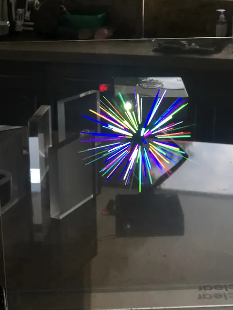 Starburst in a cube.
