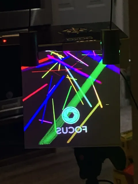 The vertical display with line animation.